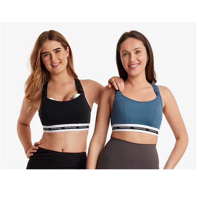 Sutiã de Amamentação Esportivo Momcozy Black - Compatível com Bombas de Extração Portáteis